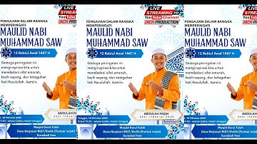MAULID NABI MUHAMMAD SAW MASJID DARUL FALAH HARJASARI PEMBICARA ABDULAH FAQIH AKSI INDOSIAR 2025