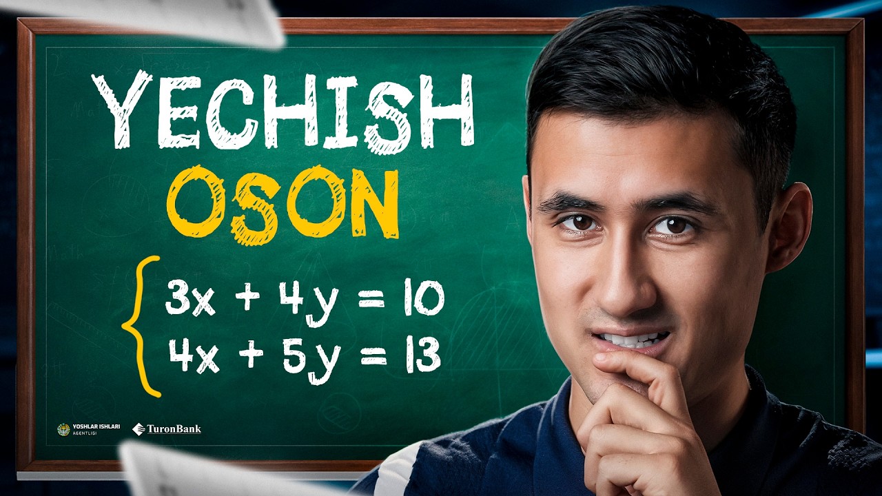 Chiziqli tenglamalar sistemasi | 7-sinf Algebra #23