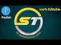 S T logo design on android phone | St logo in pixellab | pixellab tutorial