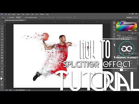 Adobe Photoshop Tutorial - How To: Make a Splatter/Dispersion Effect In CS