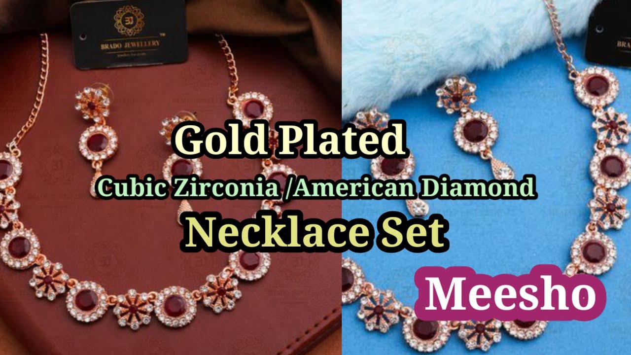 American Diamond/Necklace Set / Meesho / Worth Or Not YouTube