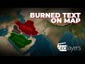 Burned Text Effect on Map in After Effect, Geolayers Tutorial