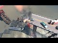 Collapsing Bridge Pileup Crashes 19 | BeamNG.drive