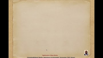 Unit5 Code Generation and Code Optimisation (Lecture-6)