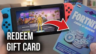 How to Redeem a Fortnite V-Bucks Gift Card on Nintendo Switch - Nintendo Switch Fortnite