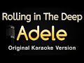 Video thumbnail of "Rolling in The Deep - Adele (Karaoke Songs With Lyrics - Original Key)"