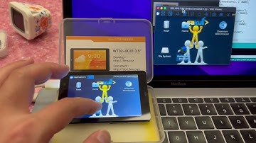 Arduino_GFX 320x480 capacity touch screen running ArduinoVNC example
