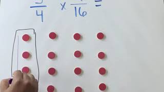 Using Counters to Multiply Fractions