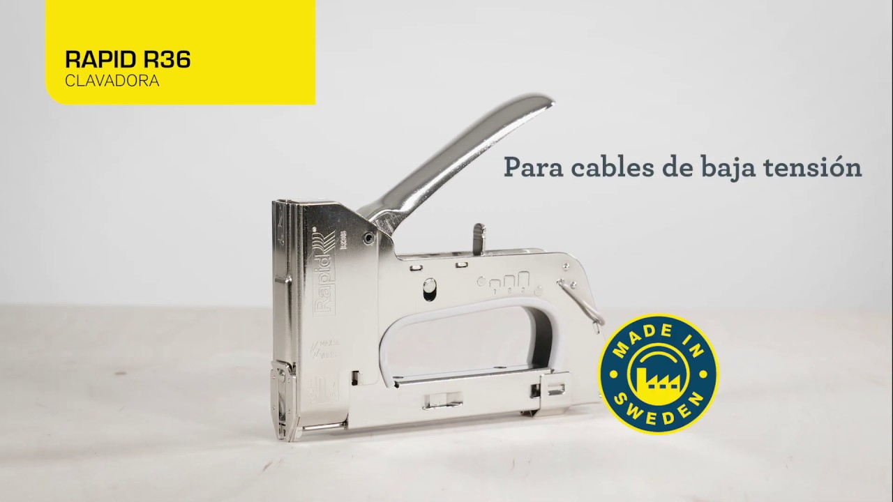 1000 Grapas Para Cable Rapid R36 – 10 Mm Para Grapadora De Alto Rendimiento