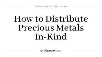 How to Distribute Precious Metals In-Kind