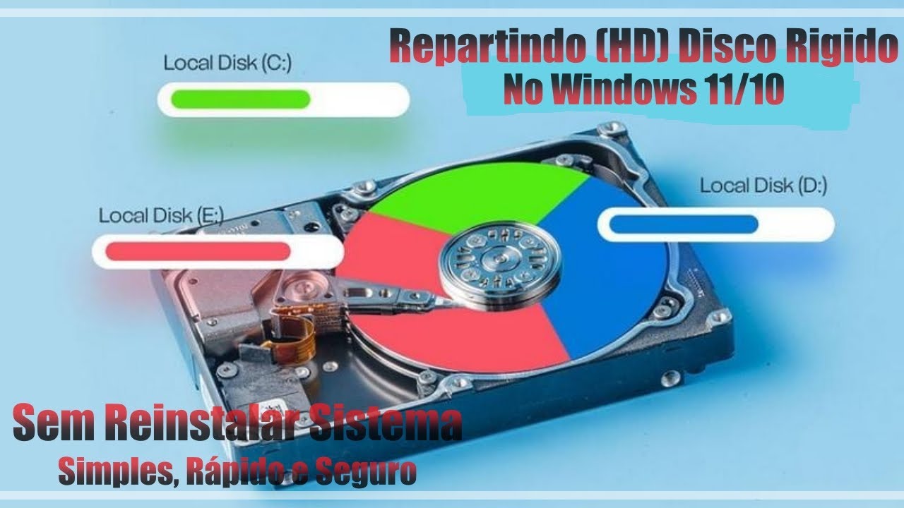 Programas Disco Rigido Como Repartir O Disco Rigido (Hd) No Windows 11 E 10 Sem Reinstalar o ...