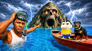 SHINCHAN AND FRANKLIN FOUND THE GHOST SKULL ISLAND IN GTA 5 screenshot 2
