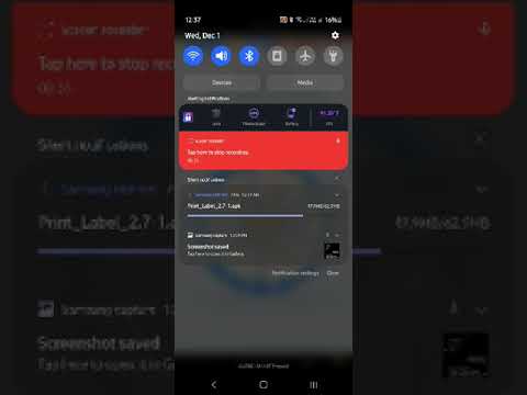 Print label download on Android