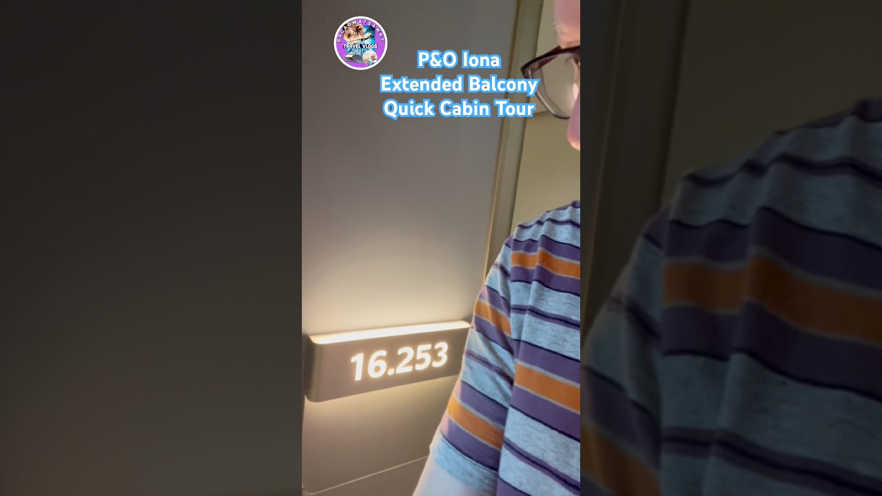 P&O Iona Extended Balcony Quick Room Tour #shorts
