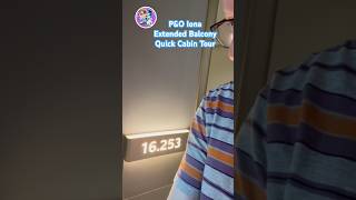 P&amp;O Iona Extended Balcony Quick Room Tour #shorts