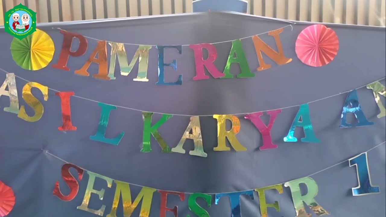 Pameran Hasil Karya Anak dan Penerimaan Rapor Semester 1 KB TK Islam Naurahhuda