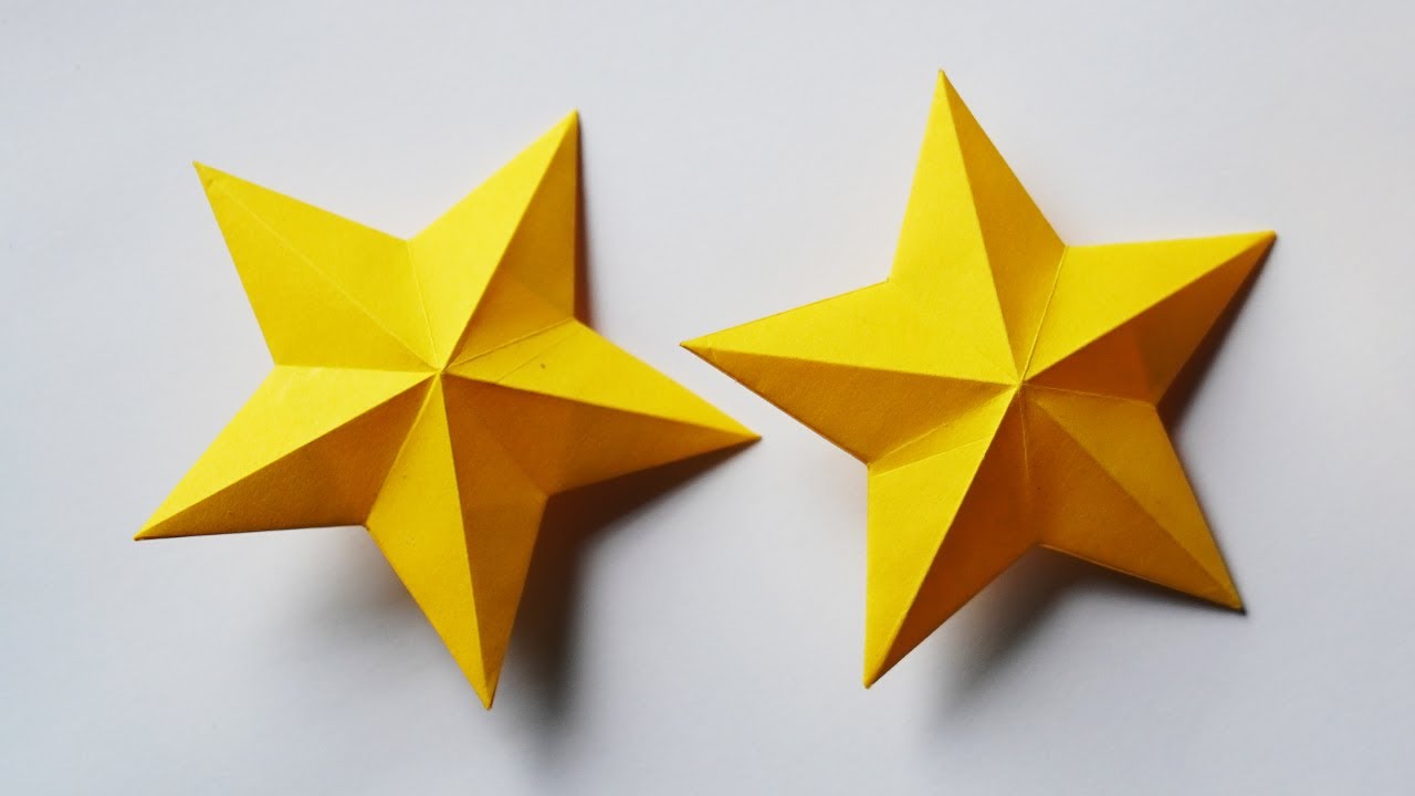 How To Make an Easy Paper Star⭐Christmas Decor Stars🎄DIY Room