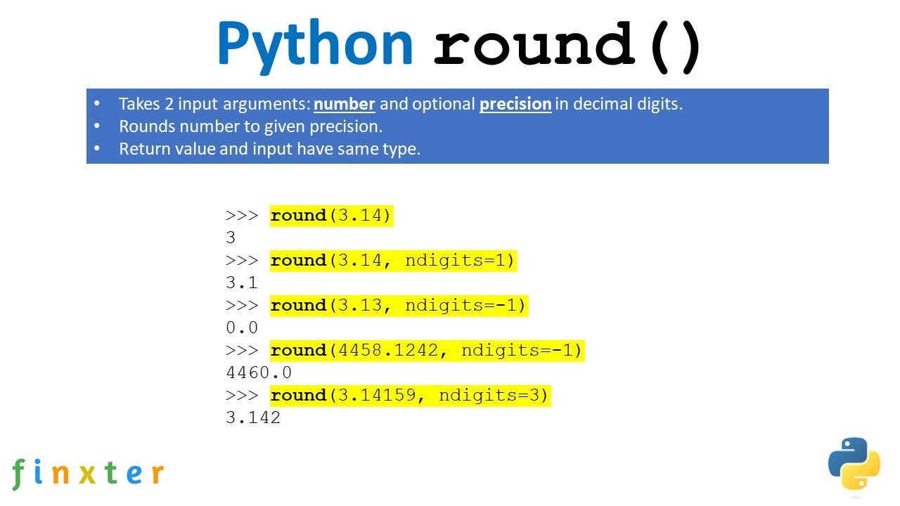 round to nearest number python