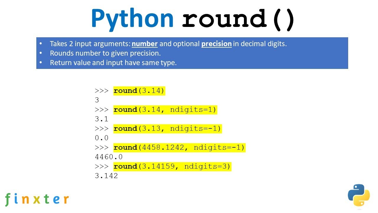 Python округление до знака