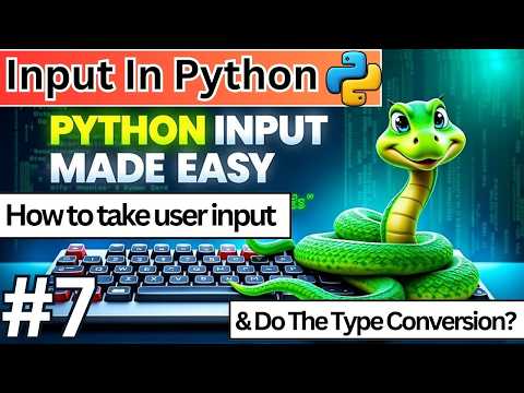 7 Taking User input Type Conversion in Python How to take User Inputs in Python Code Tpoint