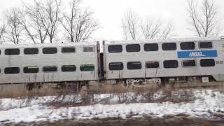 Pacing an Inbound Metra on Lehigh in Morton Grove.