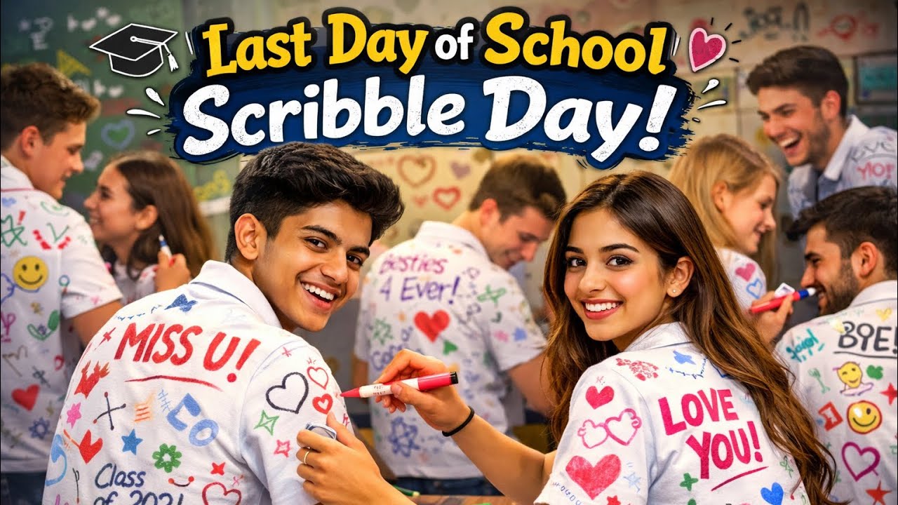 This Scribble Day Made Everyone Cry 💔 | Last Day of School