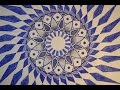 Drawing geometric pattern with pen and pencil