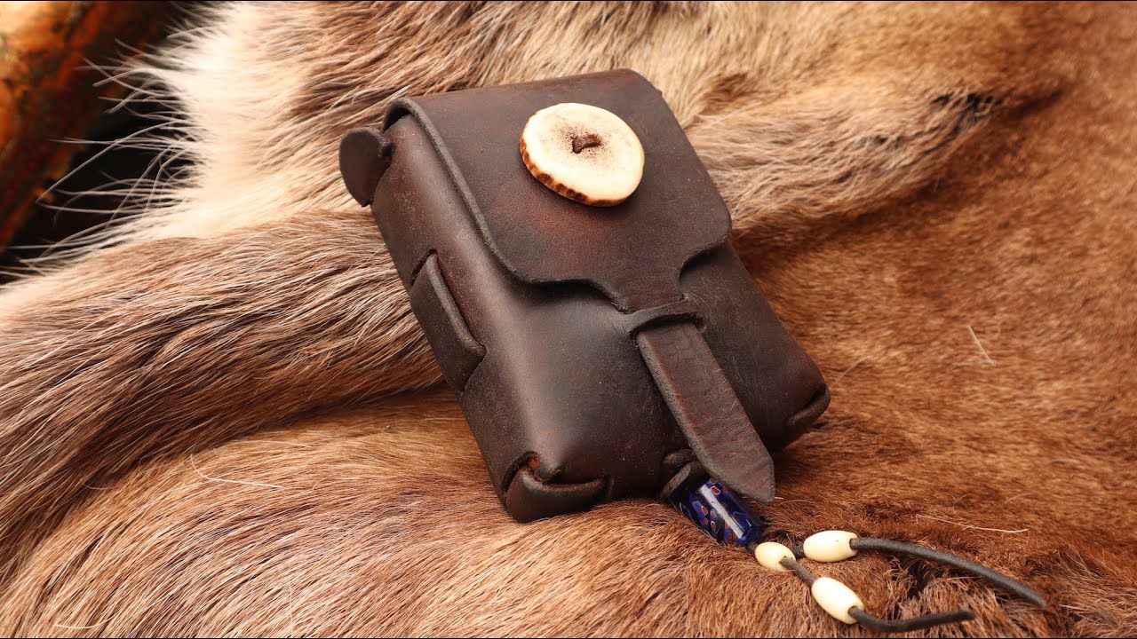 Leather BELT Pouch, bushcraft pouch, EDC pouch, waist bag, belt
