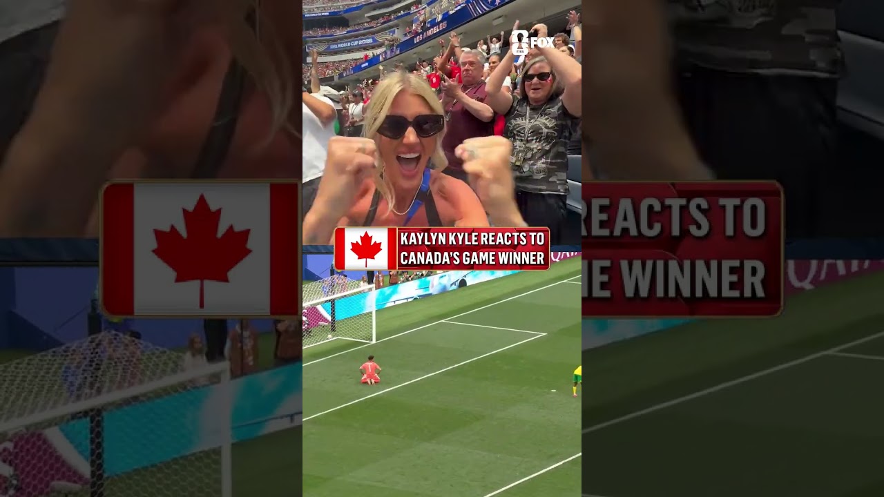 On to the Round of 16! @KaylynKyle is loving Canada's game winner π¨π¦