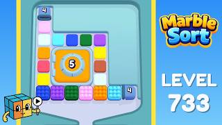 Marble Sort Level 733 Walkthrough Solution