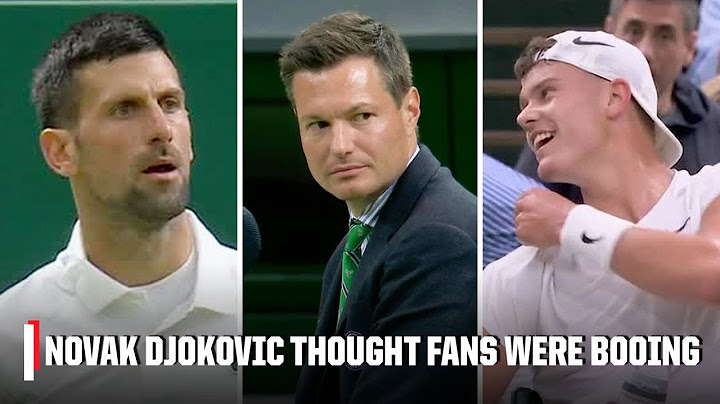 Novak Djokovic mistakes 'RUNE' chants for booing 😂 | Wimbledon on ESPN