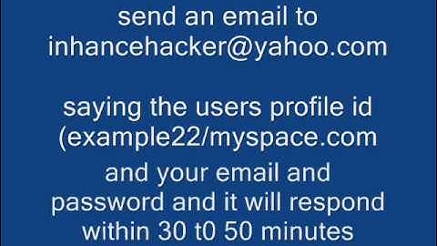 how to hack myspace the real way