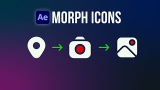 How to Morph Shapes  After effects tutorial  Morph icon