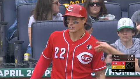 Archer Throws Behind Dietrich, Reds and Pirates Be...