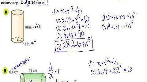 13.1 Volume of Cylinders