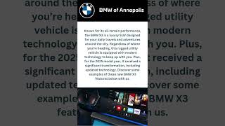 2025 BMW X3 Technology | BMW of Annapolis #shorts