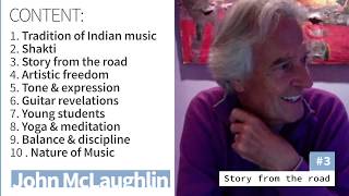 John McLaughlin - Indian Music/Shakti/Guitar expression/Spirit of Music - Jazz Student Culture.com