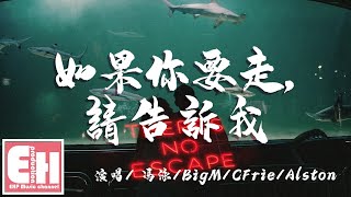 馮泳/BigM/CFrie/Alston - 如果你要走，請告訴我『如果捨棄尊嚴，你會再說愛我嗎？若不拆穿謊言，風可繼續吹嗎？』【動態歌詞Lyrics】