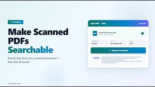 How to Make Scanned PDFs Searchable with OCR for Free | AceToolz OCR PDF Tutorial