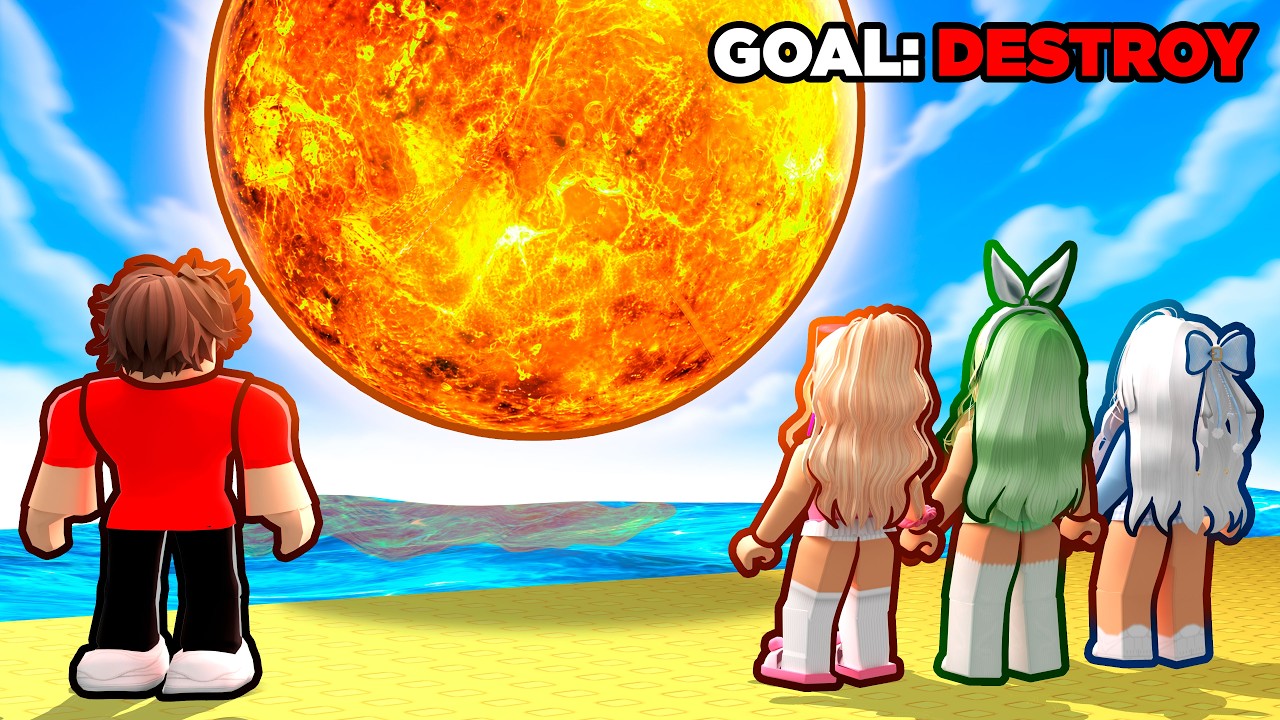 I Have to DESTROY THE SUN in Roblox...