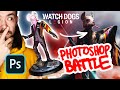 ФОТОШОП БАТЛ с Фигуркой из Watch Dogs: Legion // Photoshop Speed Art