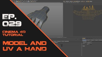 Model a hand and UV mapping in UV Edit in Cinema 4D
