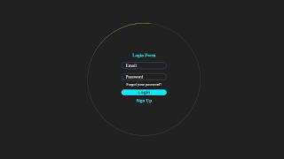 How to Create Animated Circular Login Form Using HTML & CSS | Coding Cloud