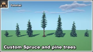 Minecraft Tutorial: How To Make Custom Spruce Trees