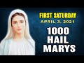 First Saturday 1000 Hail Mary Rosary | April 3, 2021 | Miracle Prayers