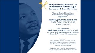 2026 Martin Luther King Jr Day Lecture and Panel Discussion