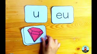 Long Vowel U Flashcards Word and Picture Match Phonics Activity