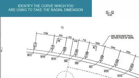 DIMENSIONING SET OUT DRAWINGS WHEN DIMENSIONS ALONG ARC IS INVOVLED