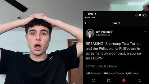 Live Reaction to Trea Turner Signing Massive Deal With the Phillies!