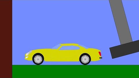 Algodoo Car Crashes & Destruction #132 | Crazy Phun Algodoo Car Destruction